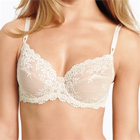 Embrace lace Underwired Bra nude