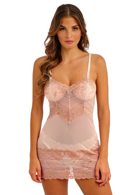 Embrace Lace - Angel Wing-Rose Dust - Chemise
