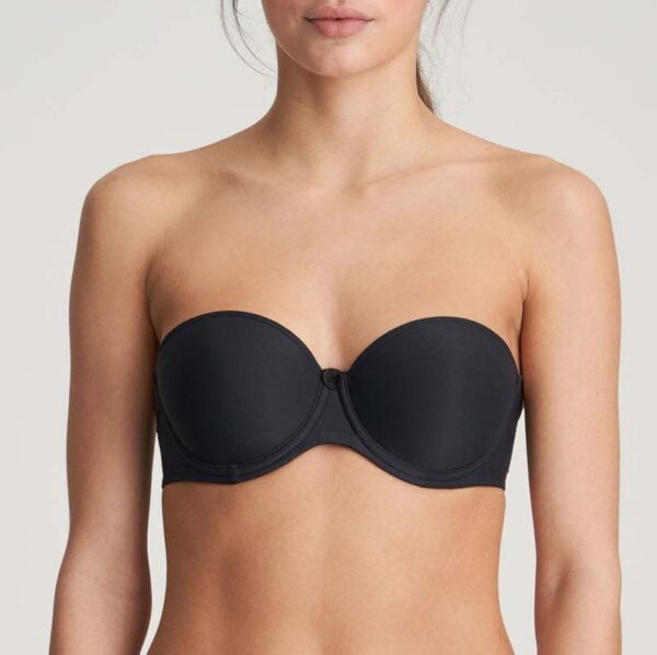 tom padded strapless charcoal 2