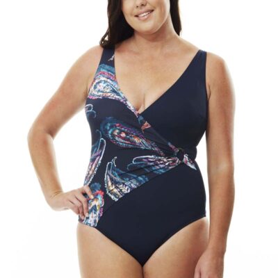 Paisley Ring Detail Swimsuit by Quayside Swim