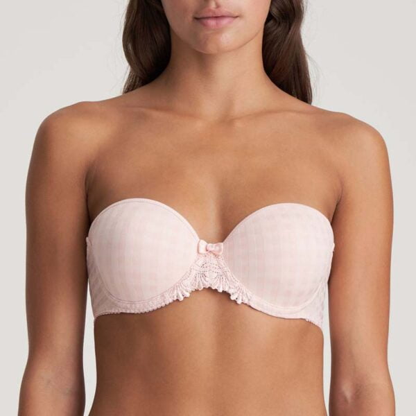 new padded strapless pearly pink 2