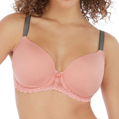 Offbeat Underwired Moulded Demi T-shirt Bra by Freya