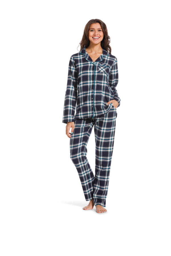 Navy-Check-Cotton-Flannel-Pyjama-by-Pastunette-Rebelle