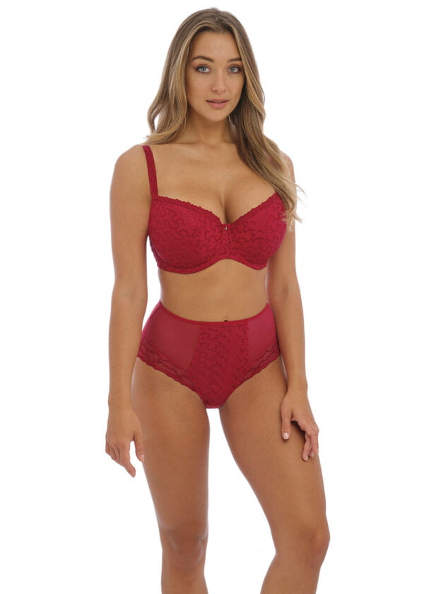 Ana - Red - Padded Half Cup and HWB