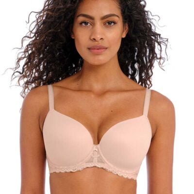 Offbeat Underwired Moulded Demi T-shirt Bra by Freya