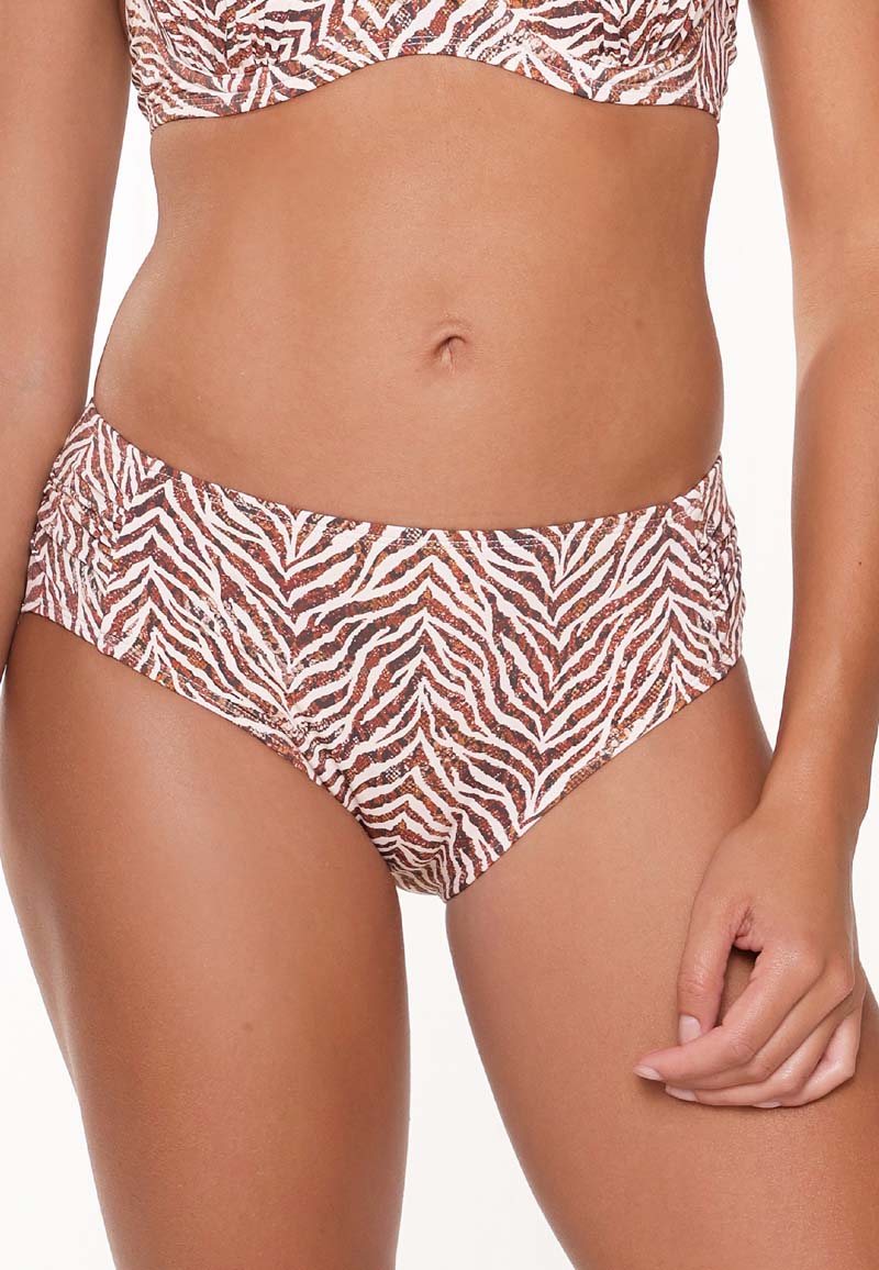 Zebra Moulded Padded Bikini by Lingadore Swim