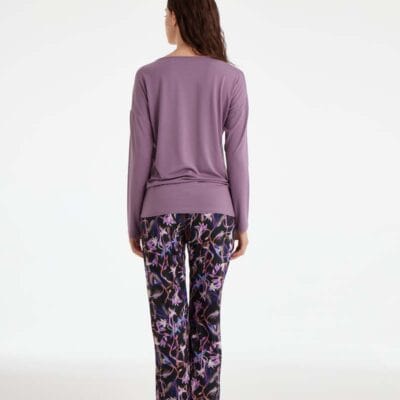 Future Dust Plum Pyjama Set by Blackspade