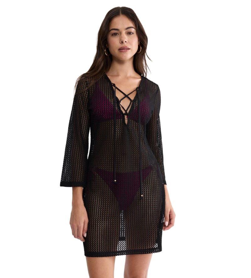 Beach Mywear Crochet Short Dress by Triumph Swim - 1