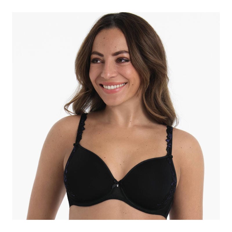 Suzette Underwired Spacer Cup Bra 5255 by Anita Rosa Faia - black
