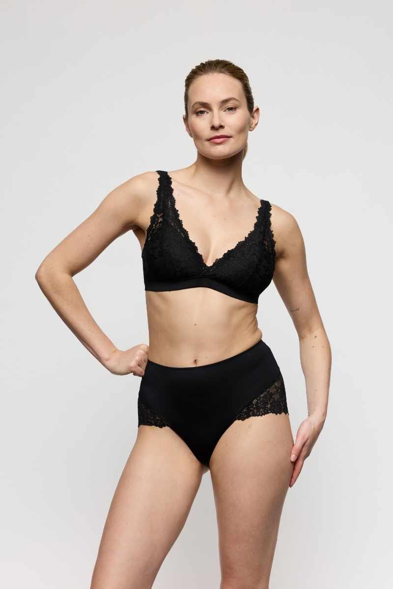 Soft Studio Non Wired Padded Bralette by Marie Jo & Cover Pic - Front - Black