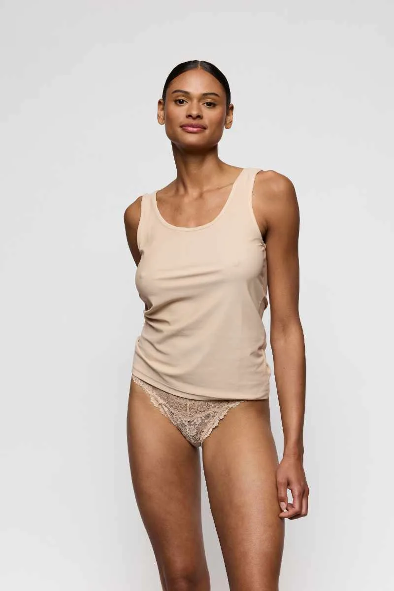 Soft Studio Tank Top by Marie Jo - Latte - front