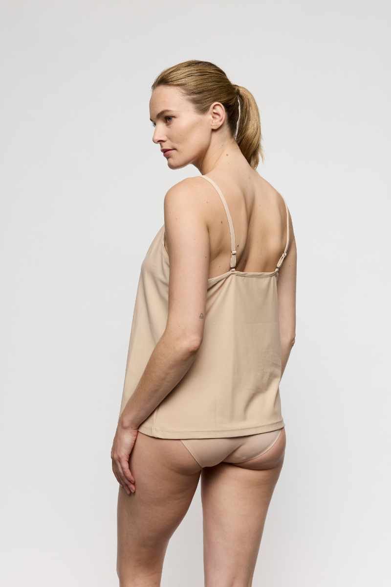 Soft Studio Top with Lace by Marie Jo - Latte - rear