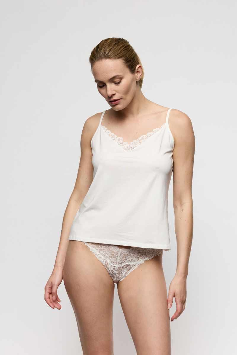 Soft Studio Top with Lace by Marie Jo - Natural - front