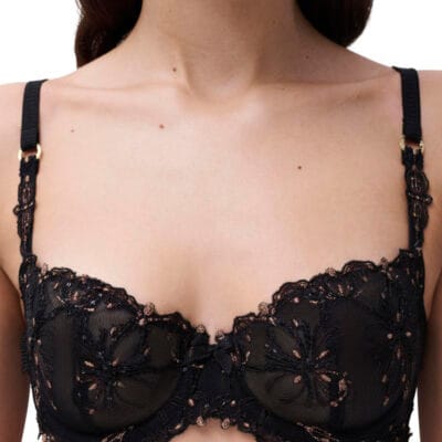 Champs Elysees Balconette Bra by Chantelle – Dazzling Black
