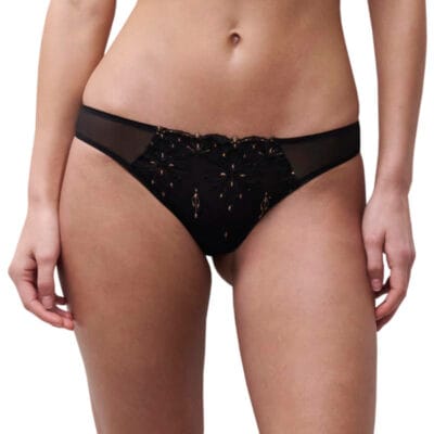 Champs Elysees Tanga by Chantelle – Dazzling Black